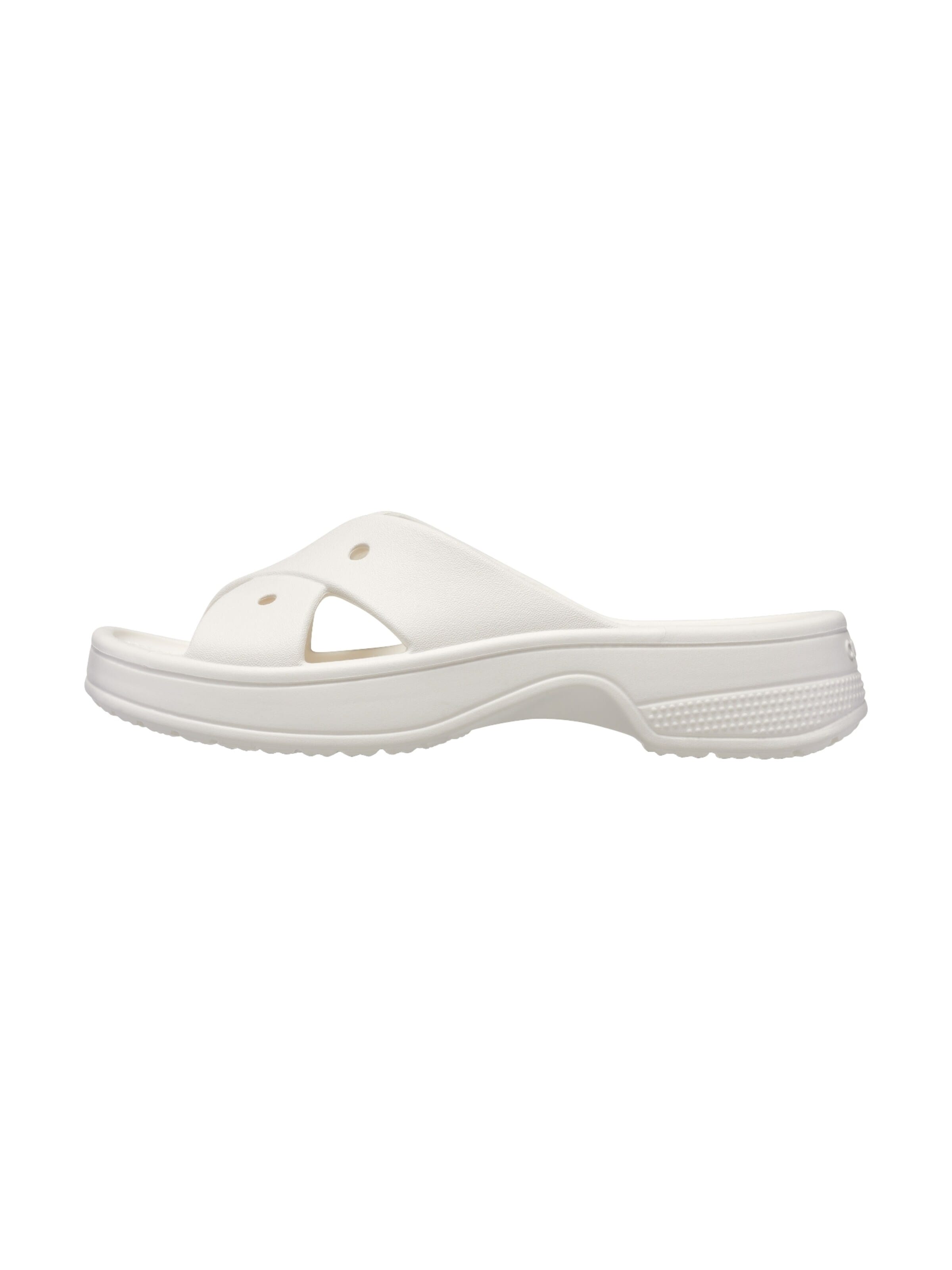 Crocs - Sandalias 'Cross-Strap-Sandalen zum Hineinschlüpfen' en blanco: frente