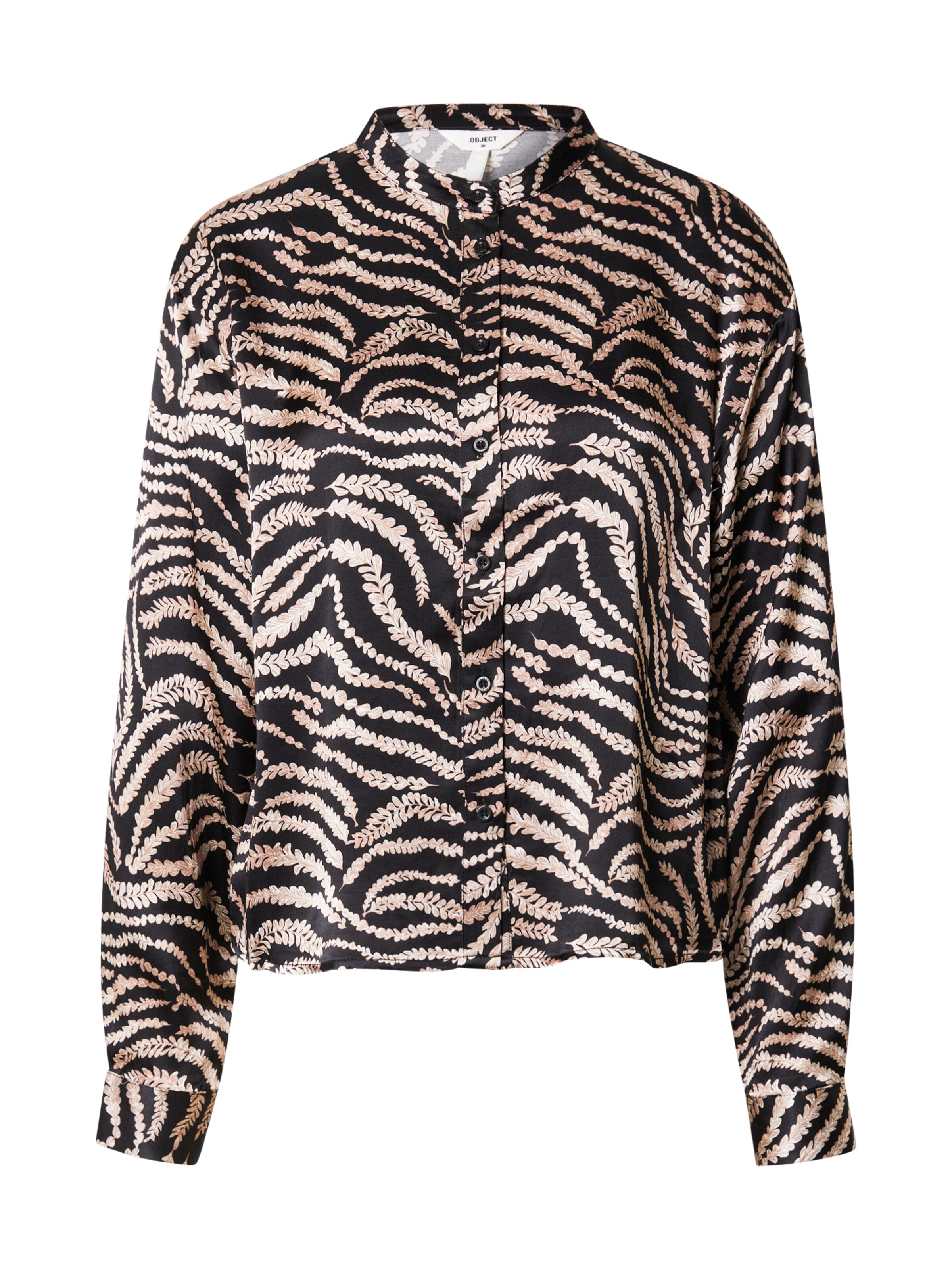 OBJECT Bluse 'OBJSPINE' in Schwarz: Vorderseite