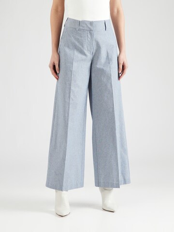 Wide leg Pantaloni con piega frontale 'Irene' di ABOUT YOU x Iconic by Tatiana Kucharova in blu: frontale