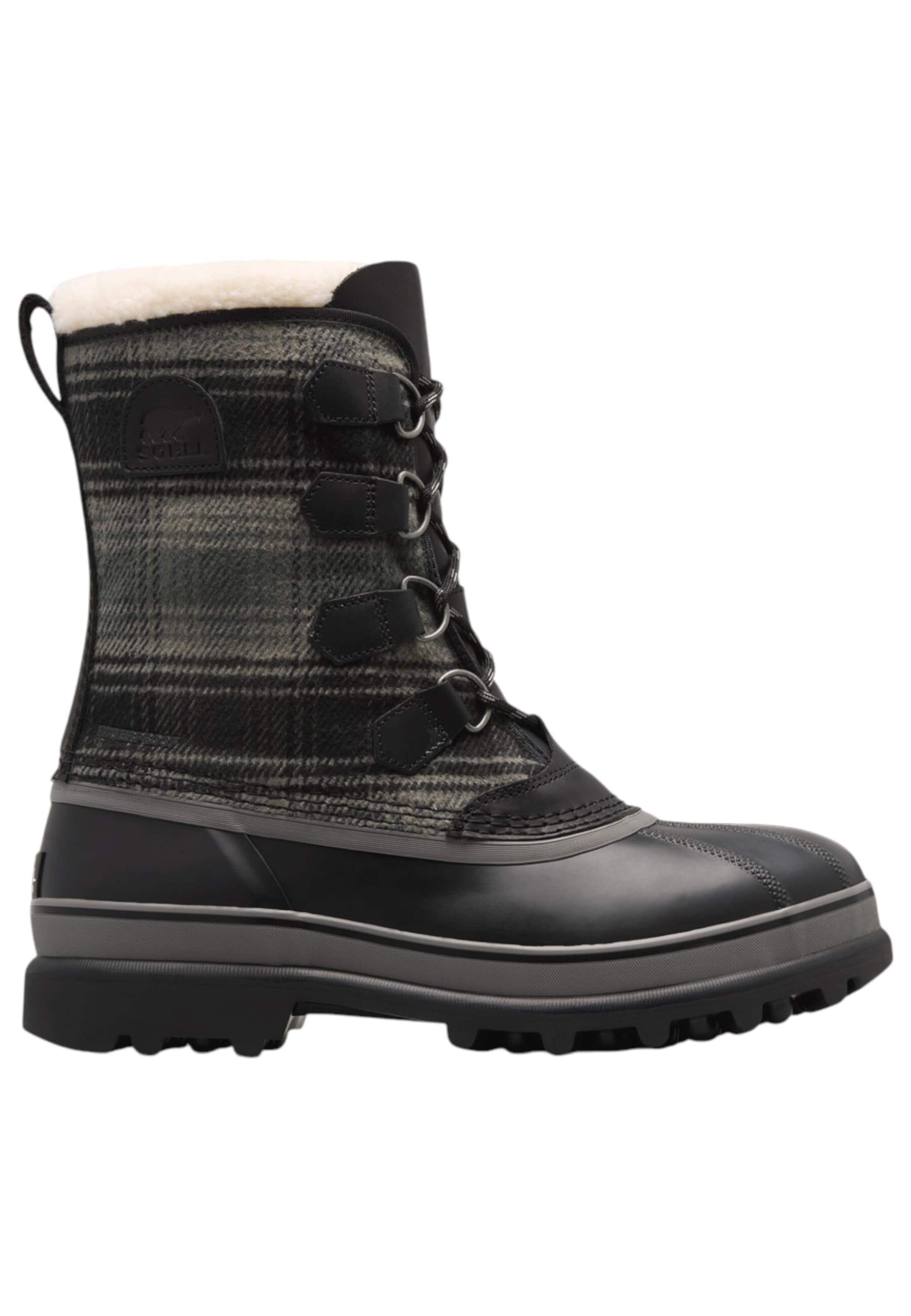 SOREL - Bota com atacadores em preto: frente