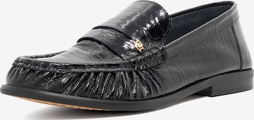 Dune LONDON Moccasins 'Grisella' in Black: front