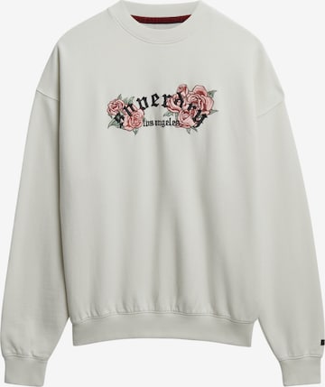 Sweat-shirt 'Night Garden' Superdry & Co en blanc : devant