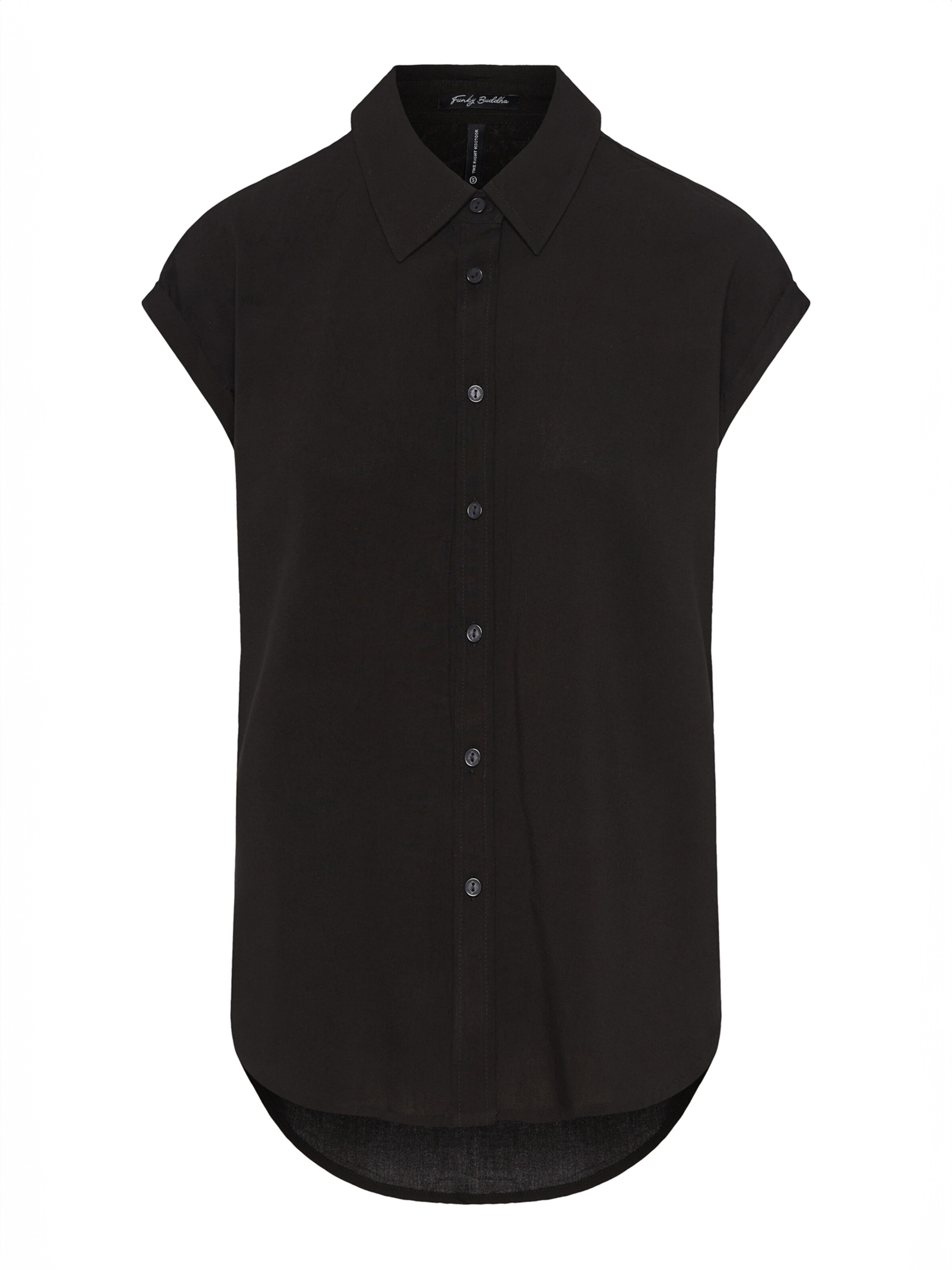 Funky Buddha Блузка в Черный: спереди