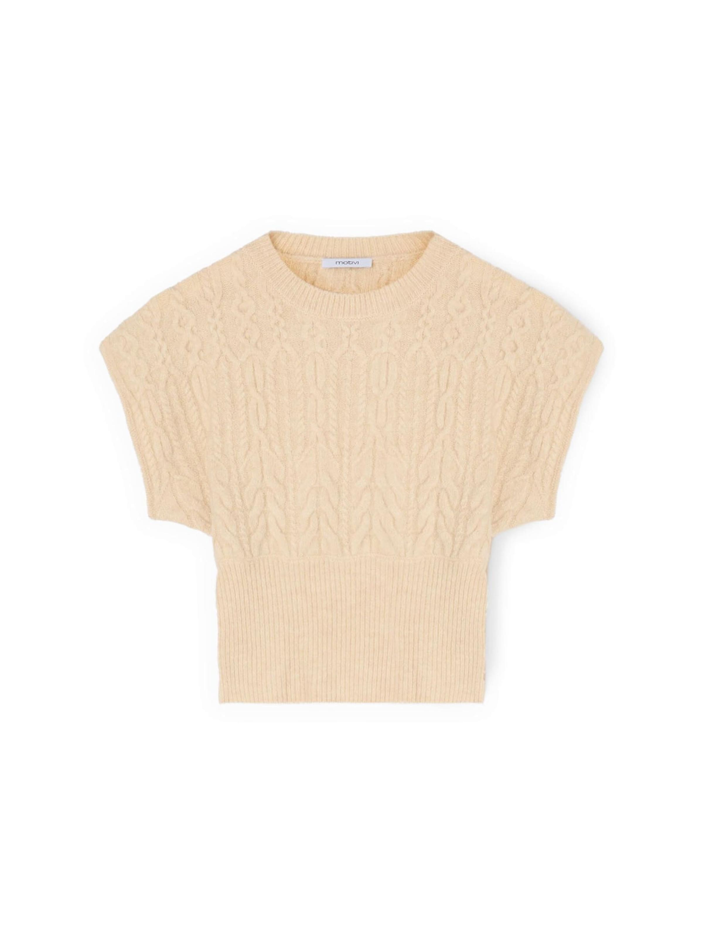 MOTIVI Sweater in Beige: front