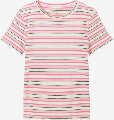 TOM TAILOR T-shirt i orange / rosa / svart / vit, Produktvy