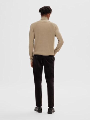 SELECTED HOMME Pullover 'Mattis' in Beige
