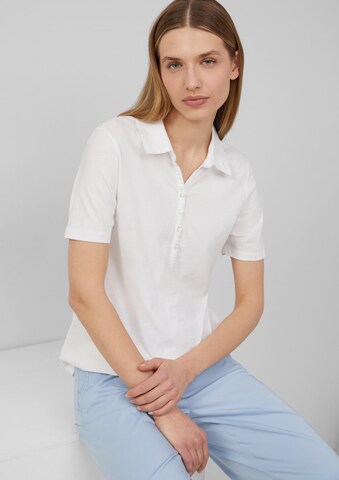 s.Oliver Poloshirt in Weiß: Vorderseite