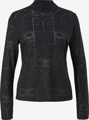 comma casual identity Shirt in Zwart: voorkant