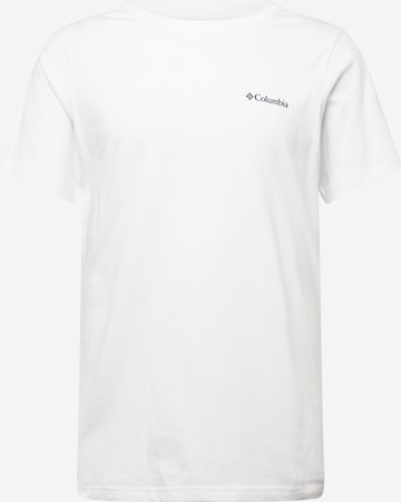 COLUMBIA - Camiseta funcional 'Rapid Ridge' en blanco: frente