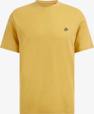 T-Shirt WE Fashion en jaune : devant