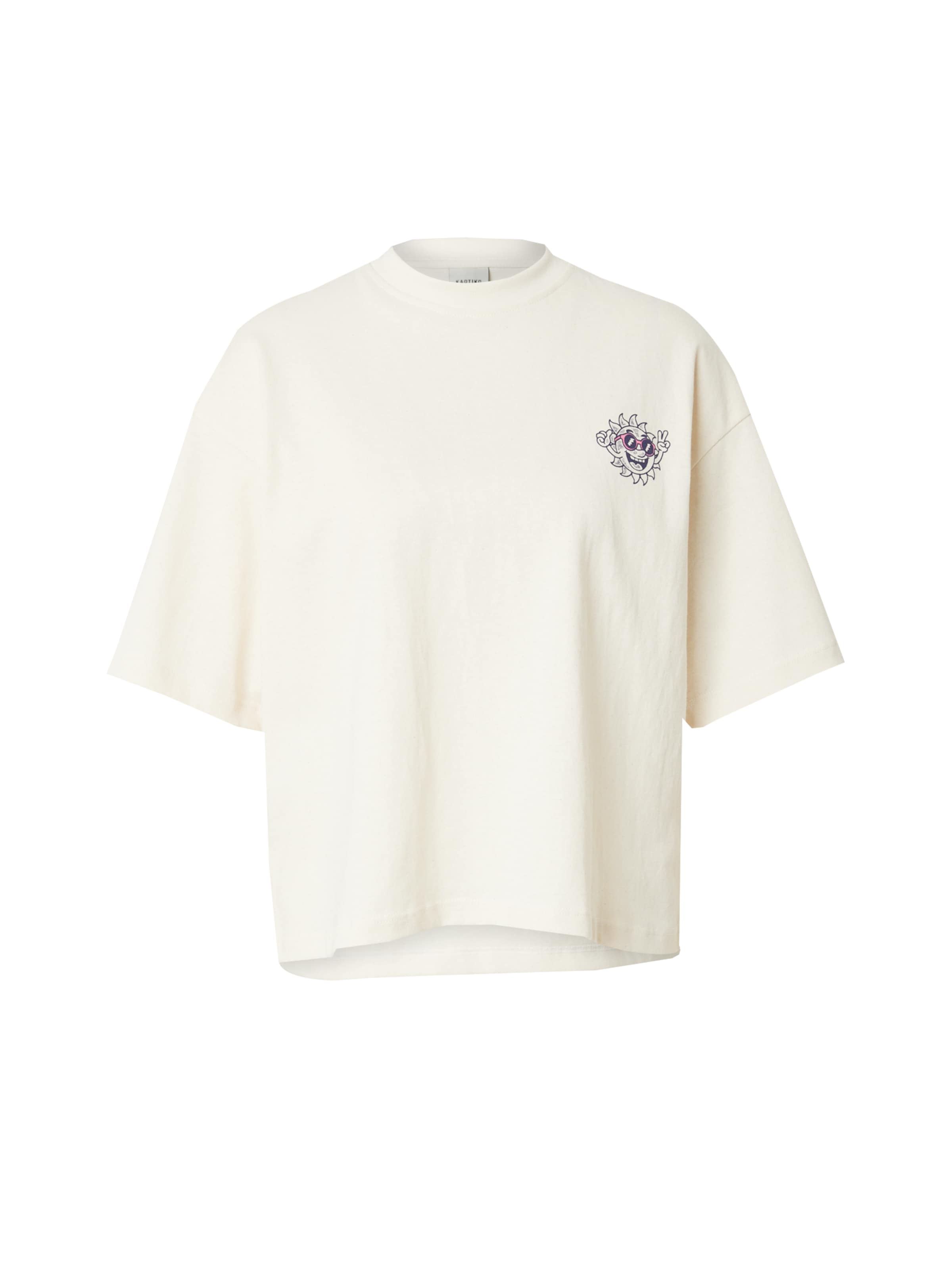 Kaotiko Μπλουζάκι 'LIFE IS SHORT' σε λευκό: μπροστά