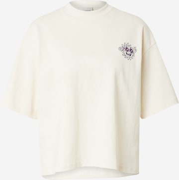 T-shirt 'LIFE IS SHORT' Kaotiko en blanc : devant