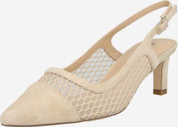 Décolleté sling di PETER KAISER in beige: frontale