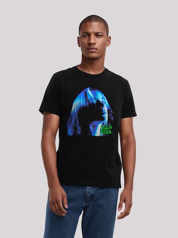 T-Shirt 'Billie Eilish Iconic Indie-Pop Style' F4NT4STIC en noir : devant