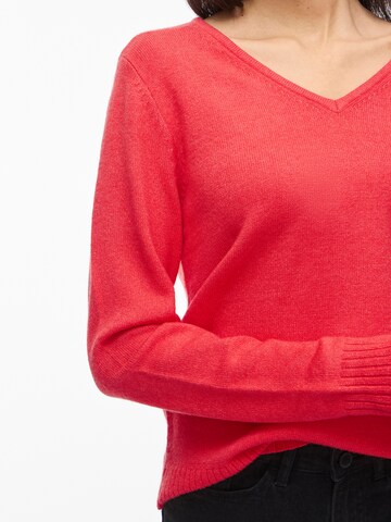 VILA Πουλόβερ 'VIRil' σε κόκκινο