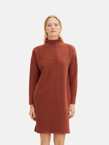 TOM TAILOR Knitted dress in Red: front