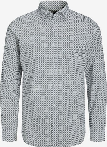 JACK & JONES Regular fit Button Up Shirt 'Blackpool' in Grey: front