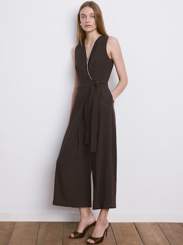 MANGO Overal 'Terry3' - Hnedá: predná strana