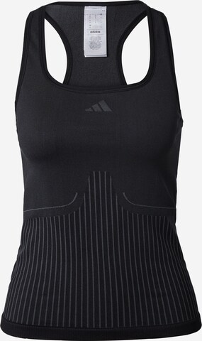 ADIDAS PERFORMANCE Sporttop 'Aero' in Zwart: voorkant