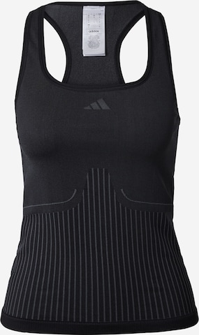ADIDAS PERFORMANCE Sports Top 'Aero' in Black: front