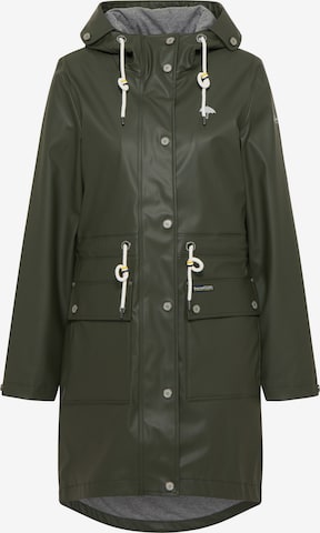 Schmuddelwedda Raincoat in Green: front