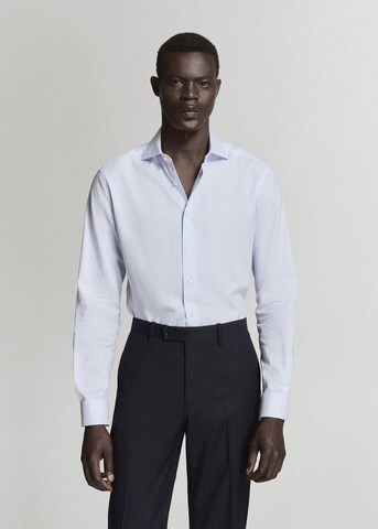MANGO MAN Slim Fit Hemd 'Cadaques' in Blau: Vorderseite