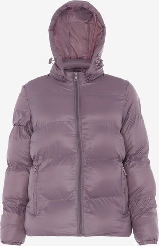 Veste d’hiver Sidona en violet : devant