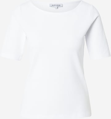 T-shirt MORE & MORE en blanc : devant