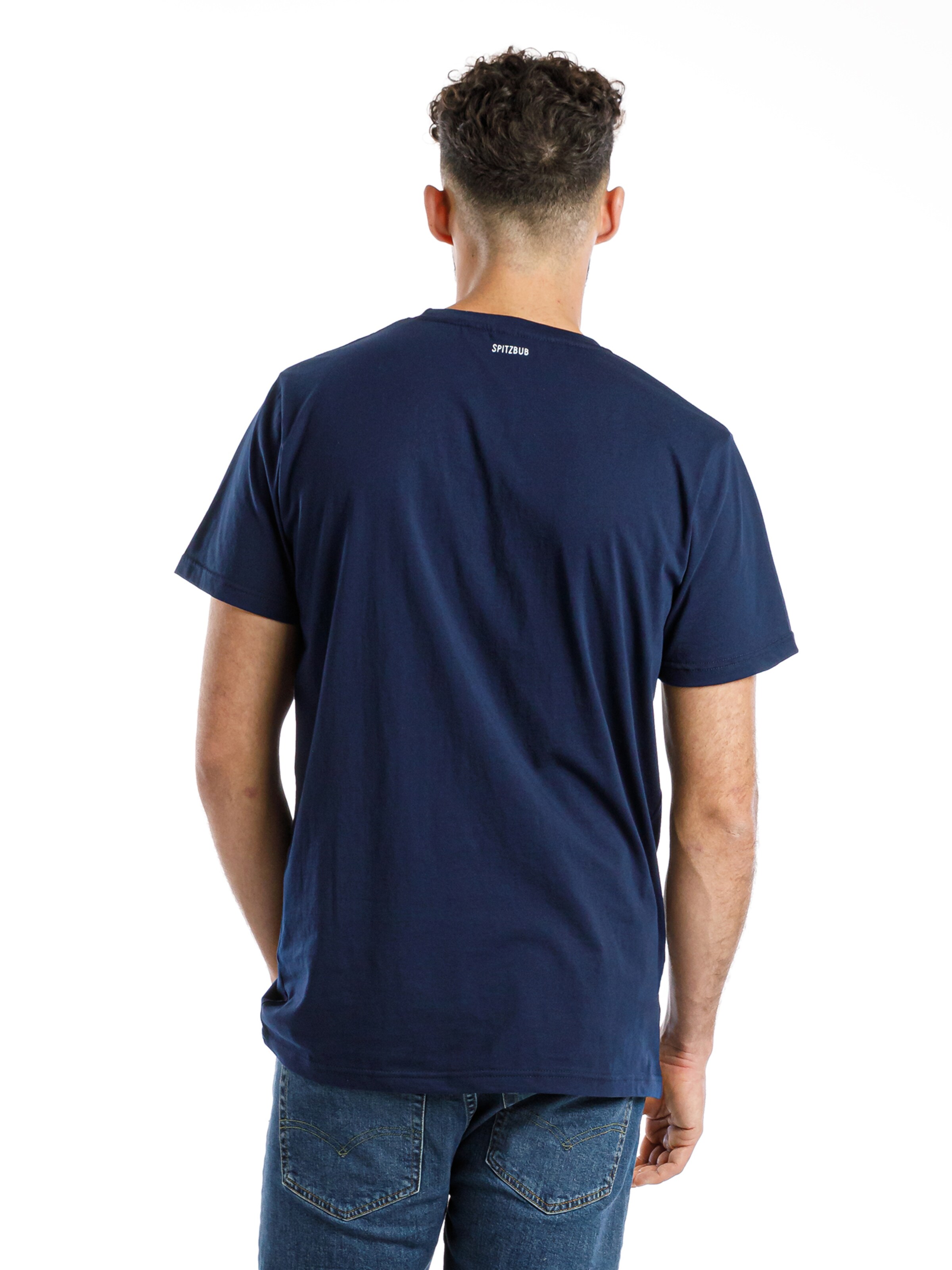 SPITZBUB Shirt 'Look Up!' in Blue