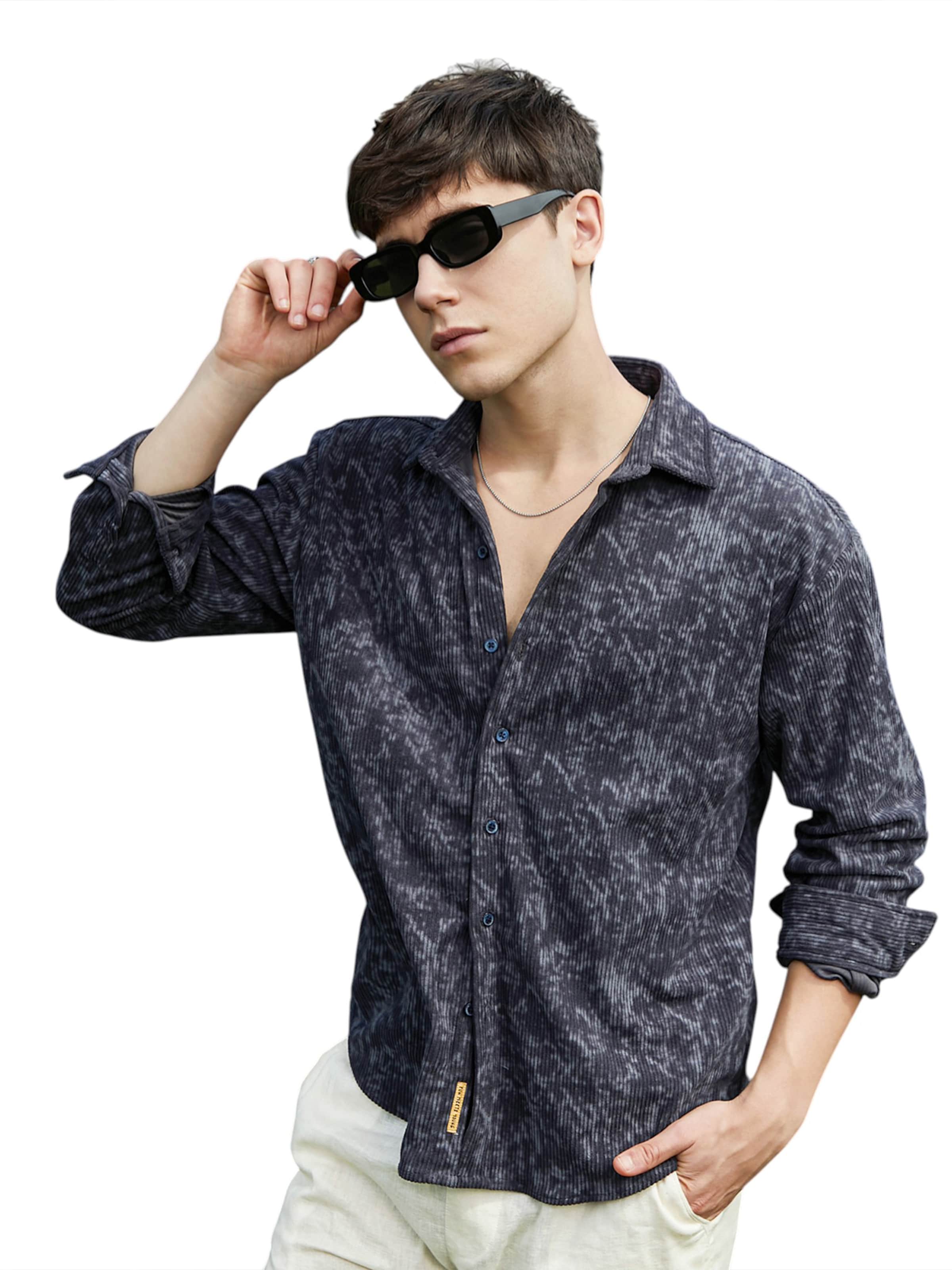 Comfort Fit Cămașă 'Jazlyn' de la Campus Sutra pe albastru