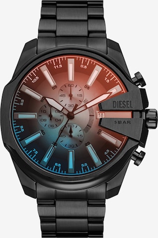 Montre à affichage analogique 'MEGA CHIEF' DIESEL en noir : devant