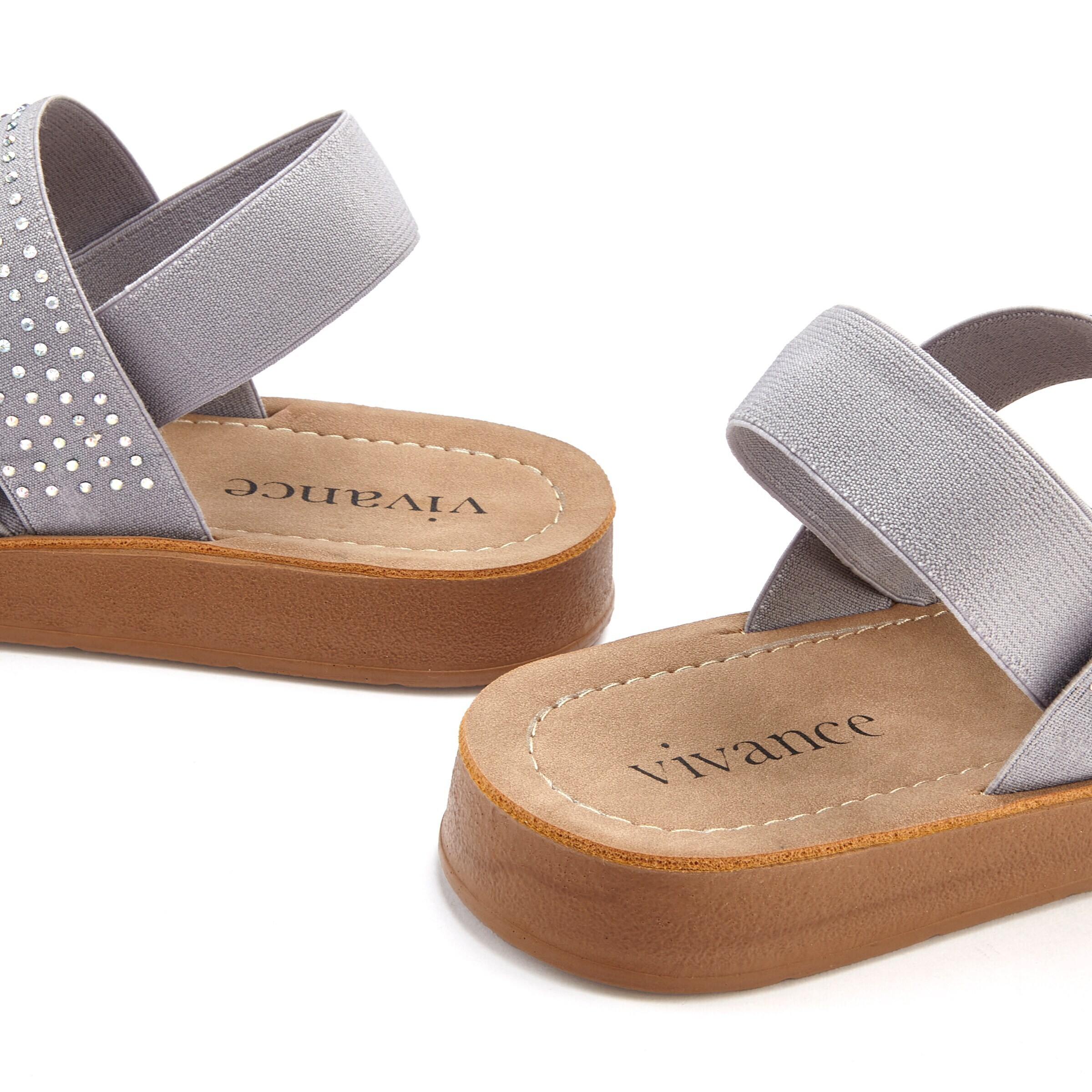 VIVANCE Sandals in Grey