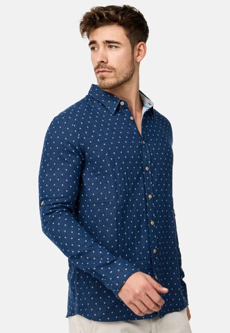INDICODE JEANS Regular Fit Hemd 'Joffrey' in Blau
