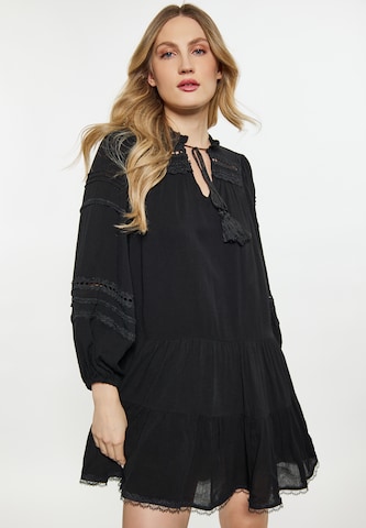 DreiMaster Vintage Summer Dress in Black: front