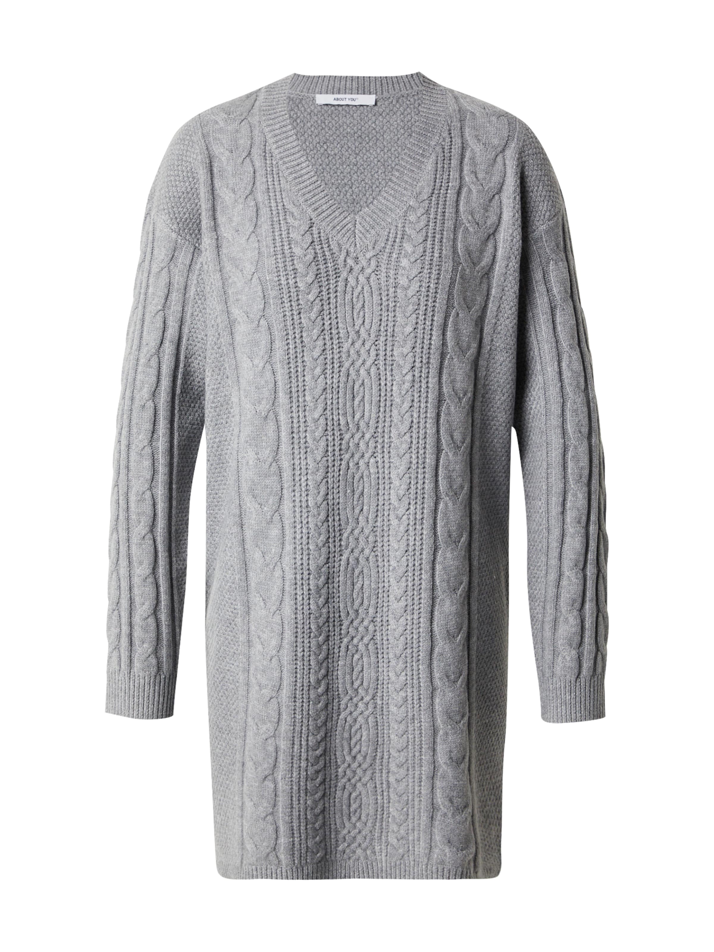 ABOUT YOUPletena haljina 'Renata' - siva boja: prednji dio