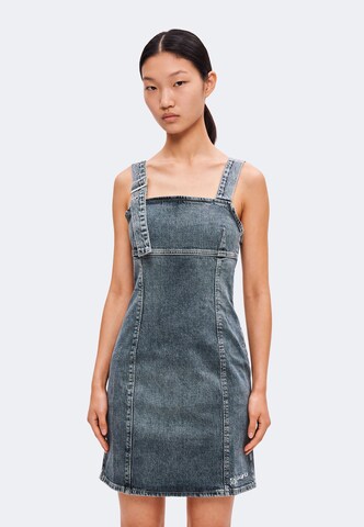 KARL LAGERFELD JEANS Kleid in Grau: Vorderseite