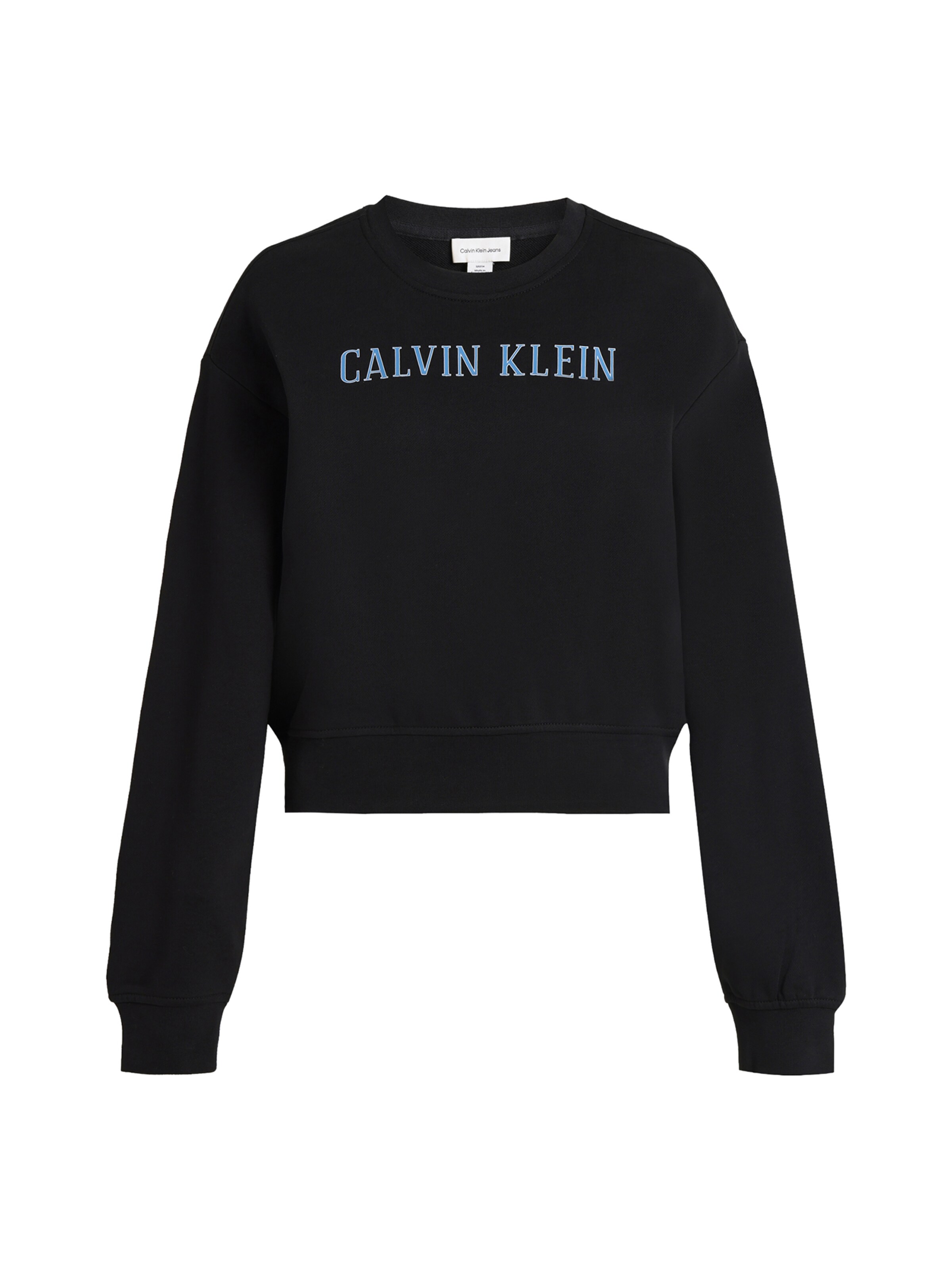 Calvin Klein JeansSweater majica - crna boja: prednji dio