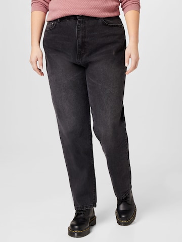 Nasty Gal Plus Regular Jeans i svart: framsida