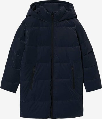 MANGO TEEN Coat 'Angels' in Blue: front