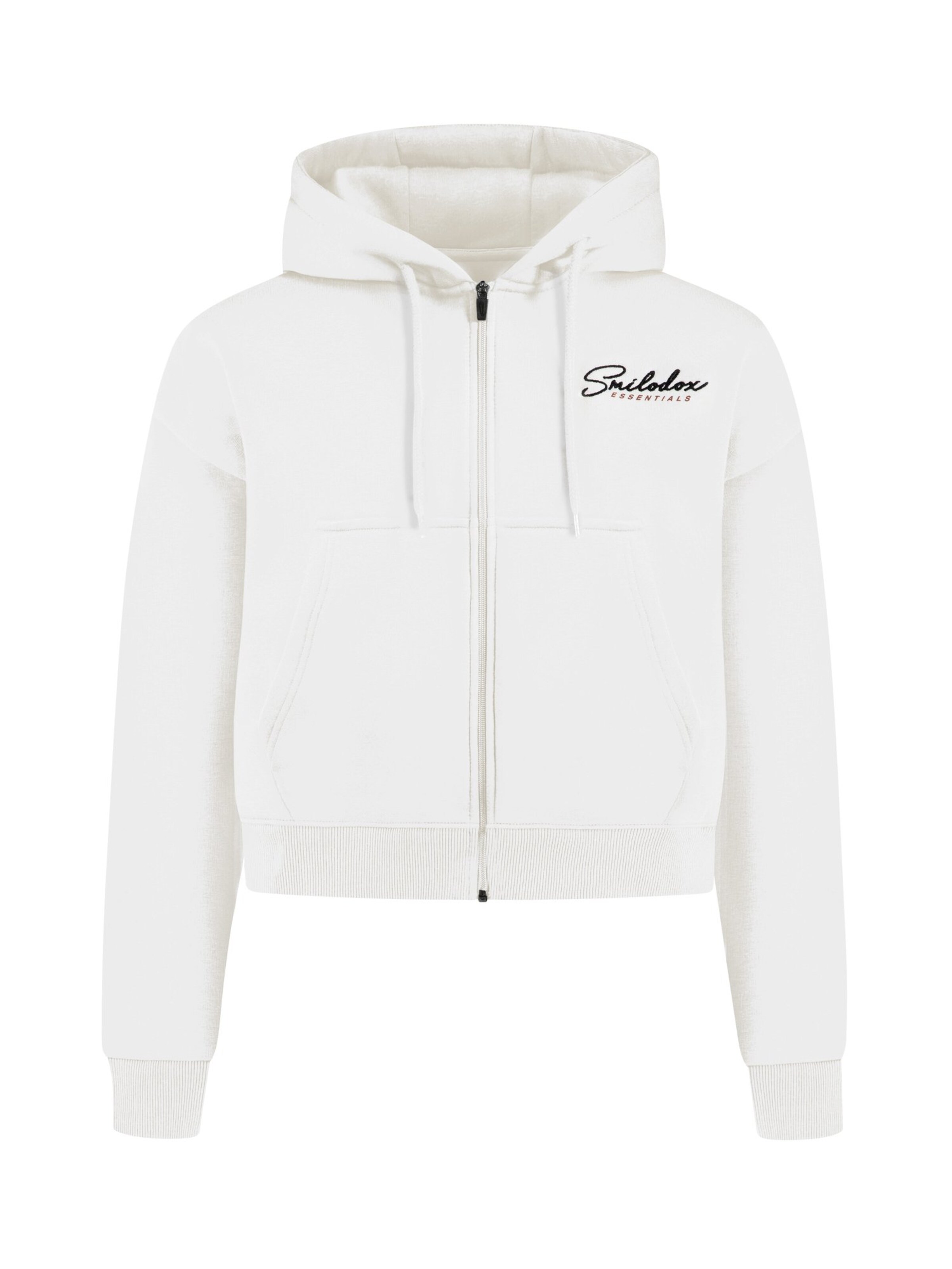 Smilodox Sweatshirt 'Enara' in Wit: voorkant