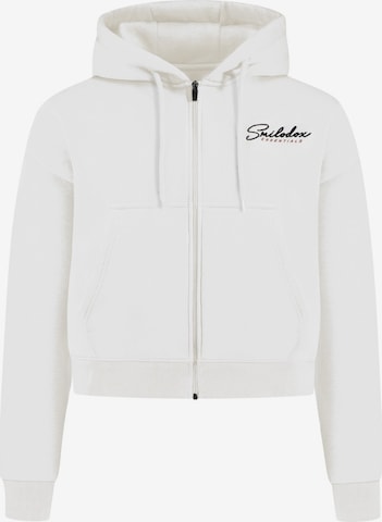 Smilodox Sweatjacke 'Enara' in Weiß: Vorderseite