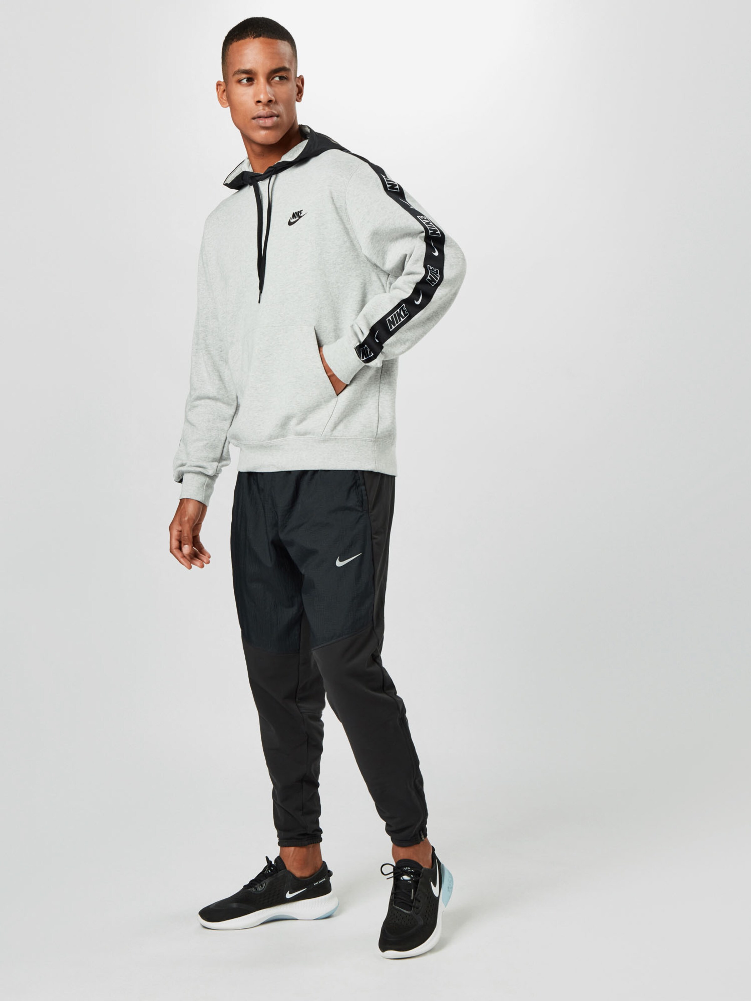 Männer Sweat Nike Sportswear Sweatshirt in Graumeliert - YB70844 Männer Sweat Nike Sportswear Sweatshirt in Graumeliert - YB70844