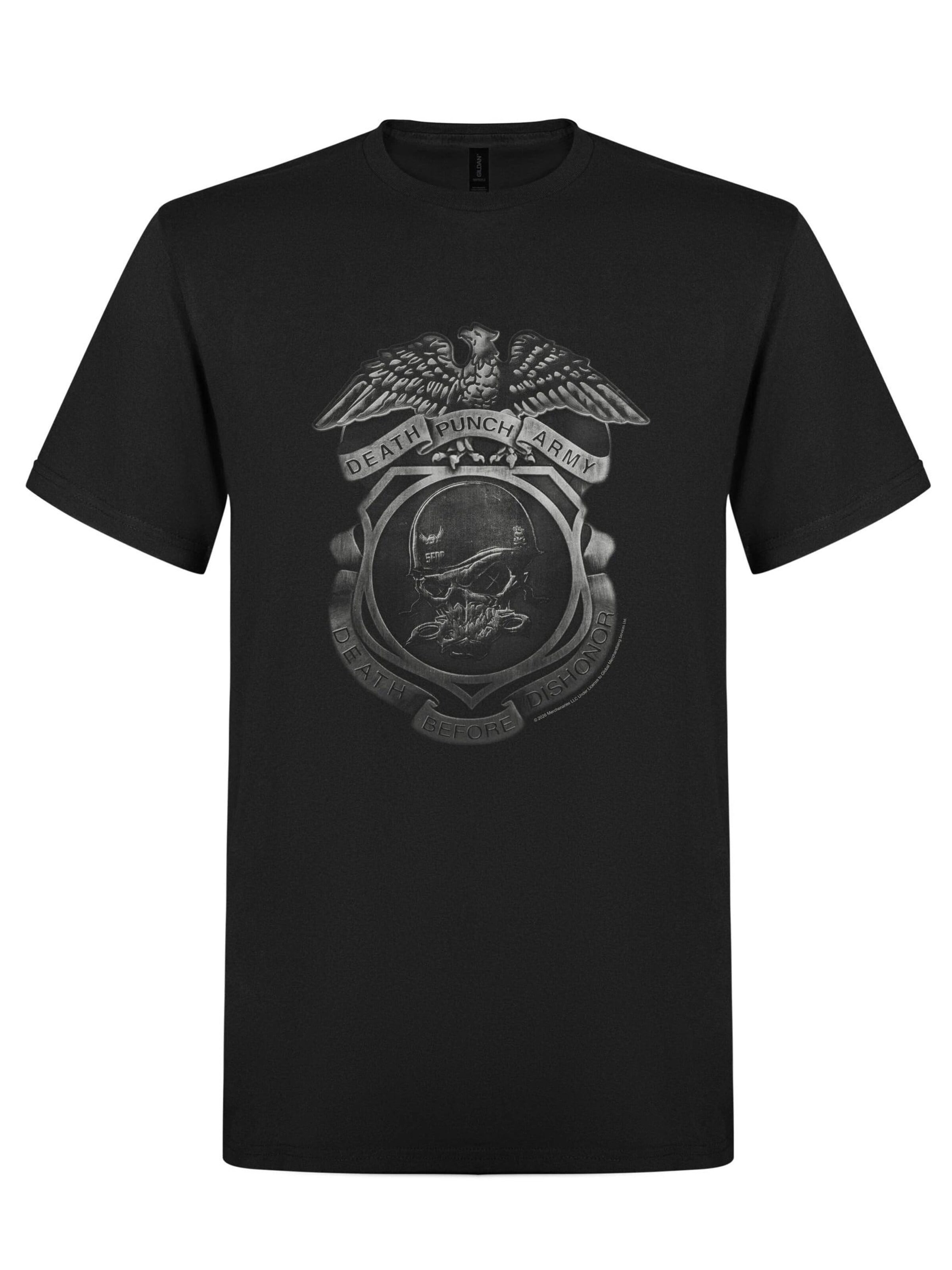 Five Finger Death Punch Shirt 'Five Finger Death Punch EnForcer  T-Shirt' in Black: front