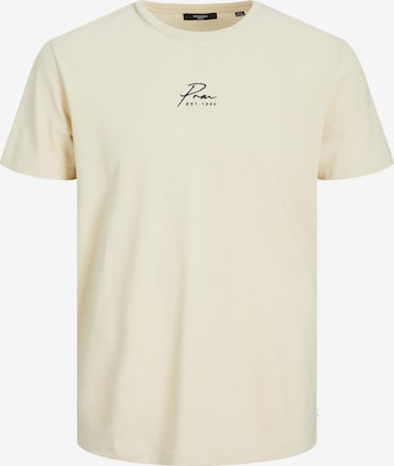 JACK & JONES T-Shirt 'CASTRO' in Beige: predná strana