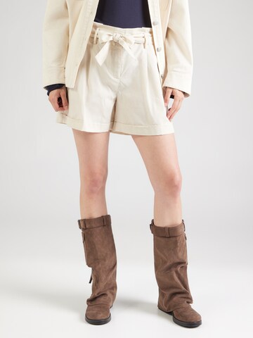 ONLY Loose fit Pleat-Front Pants 'ONLISOLA' in Beige: front