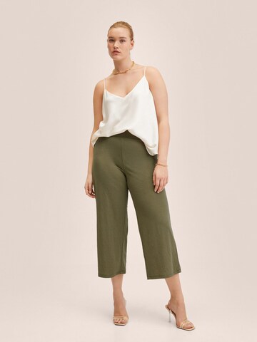 MANGO Zvonové kalhoty Kalhoty 'Cintia 2' – zelená
