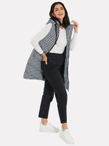 Threadbare Vest 'Vampie' in Black