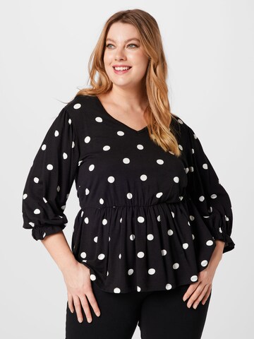 Dorothy Perkins Curve Блузка в Черный: спереди