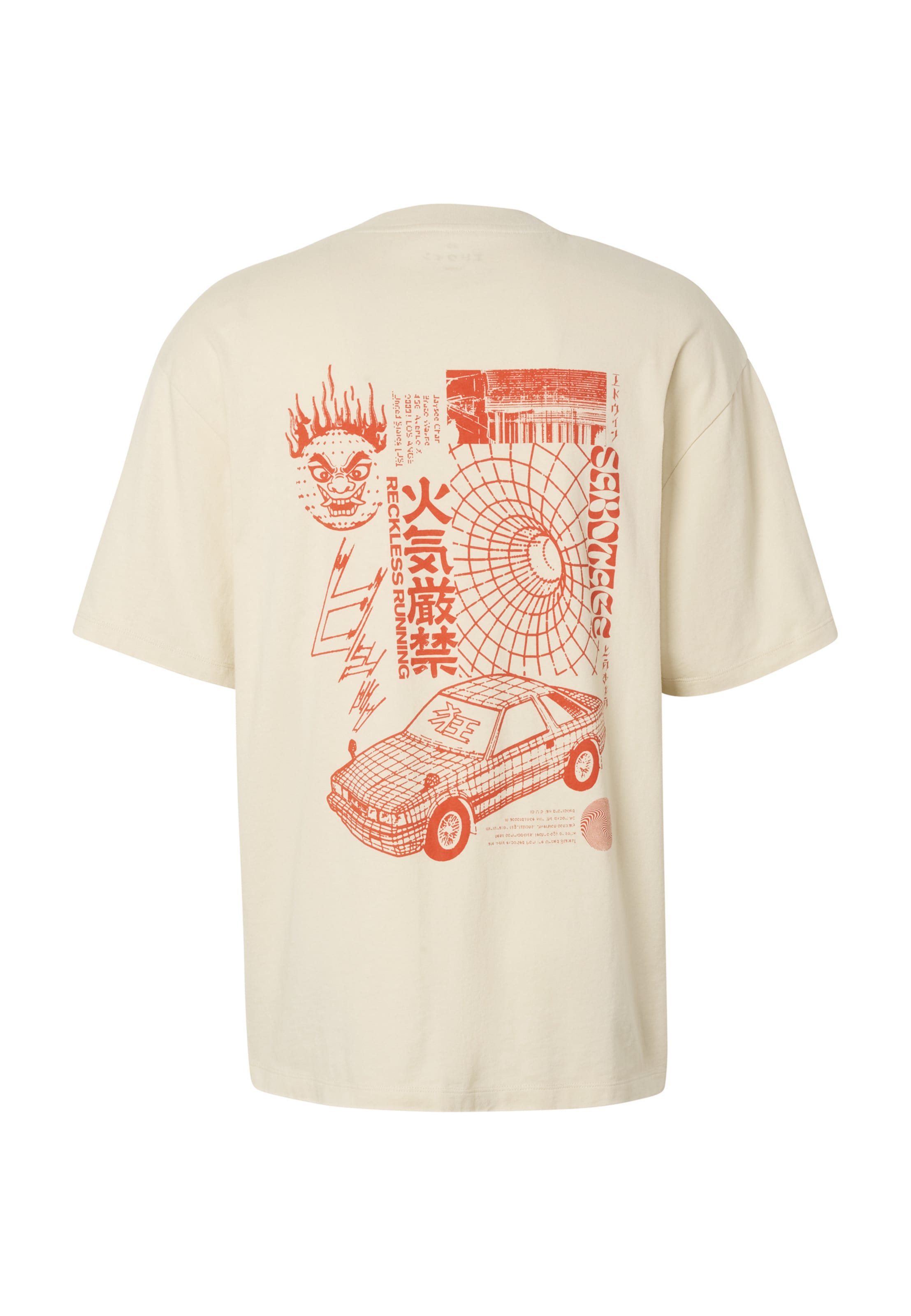 EDWIN T-Shirt 'Tokyo Sabotage' in Beige