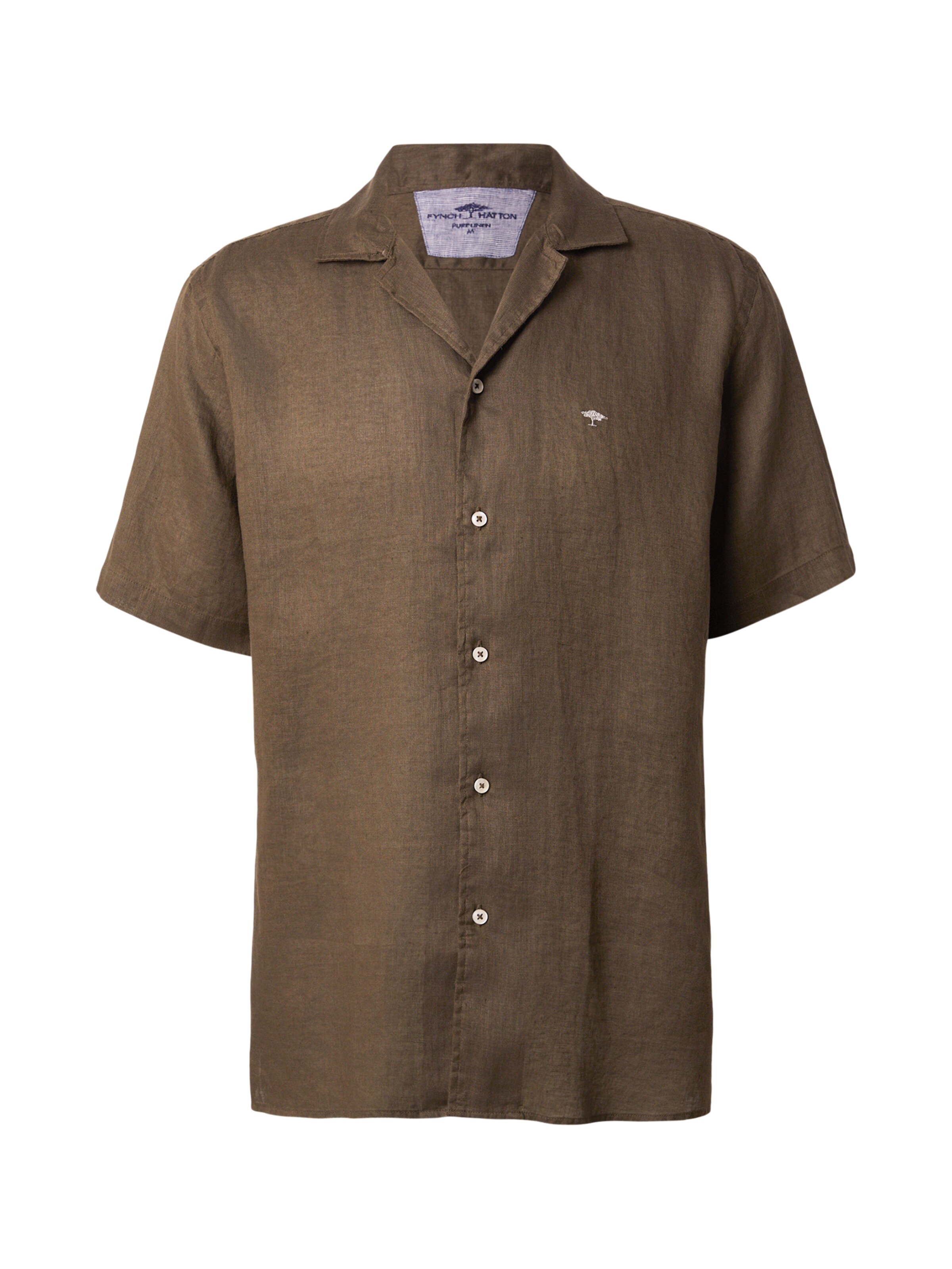 FYNCH-HATTON Button Up Shirt in Khaki, Item view